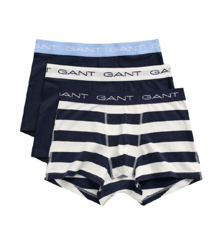 Til mænd. 902413043 Pakke med tre navystribede boxershorts (L), Afslappet, Bomuld - Gant - Modalova