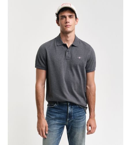 Til mænd. 2210 Pique polo shirt Regular Fit Shield grey (XXL), Casual, , Bomuld, Korte ærmer - Gant - Modalova