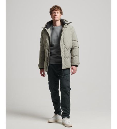 Til mænd. M5011817A Windbreaker med hætte windbreaker parka City green (S), Casual, Grøn, Polyester - Superdry - Modalova