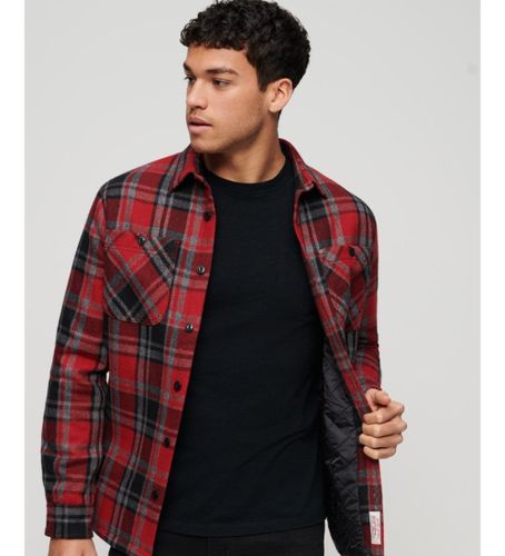 Til mænd. M4010675A Merchant Store quiltet overshirt (L), Casual, Bomuld, Lange ærmer - Superdry - Modalova