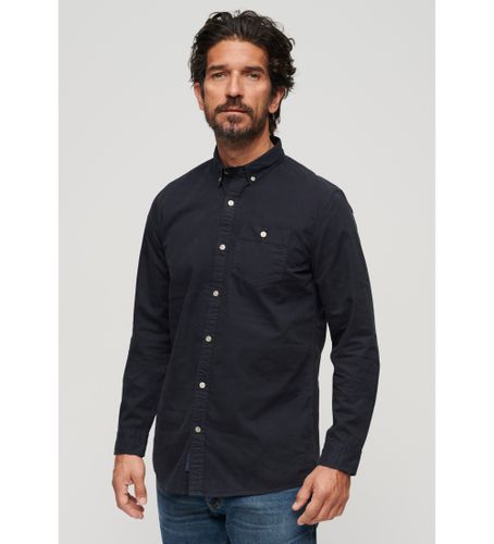 Til mænd. M4010680A Merchant Store navy skjorte (S), Casual, Bomuld, Klassisk, Lange ærmer - Superdry - Modalova