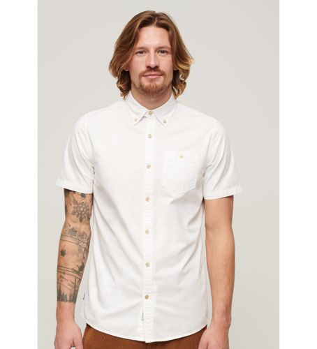 Til mænd. M4010768A Merchant Store kortærmet skjorte (S), Casual, Korte ærmer, Økologisk bomuld, Bæredygtig - Superdry - Modalova