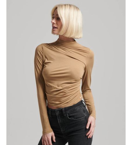 Til kvinder. W6011682A Perkins langærmet t-shirt med flæser og lange ærmer (M), Casual, Modal - Superdry - Modalova