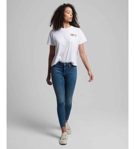 Til kvinder. W7010798A Mid-rise jeans i økologisk bomuld Vintage blue (24/30), , Casual, Denim, Økologisk bomuld, Bæredygtig - Superdry - Modalova