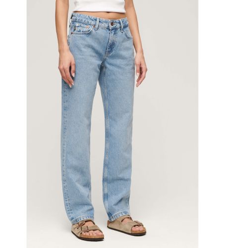 Til kvinder. W7011160A Jeans lige (26/30), Casual, Bomuld, Denim - Superdry - Modalova