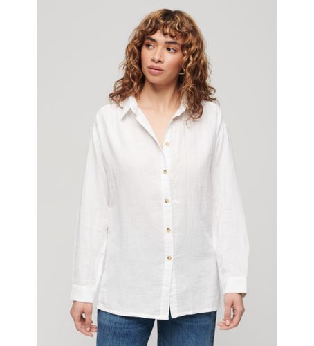 Til kvinder. W4010422A Lang strandskjorte (S), Casual, Bomuld, Lange ærmer - Superdry - Modalova