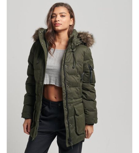 Til kvinder. W5011048A Expedition mikrofiberparka (S), Casual, Polyester - Superdry - Modalova