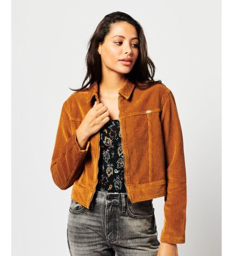 Til kvinder. W5011113A Kort fløjlsjakke Vintage (L), Casual, Bomuld - Superdry - Modalova