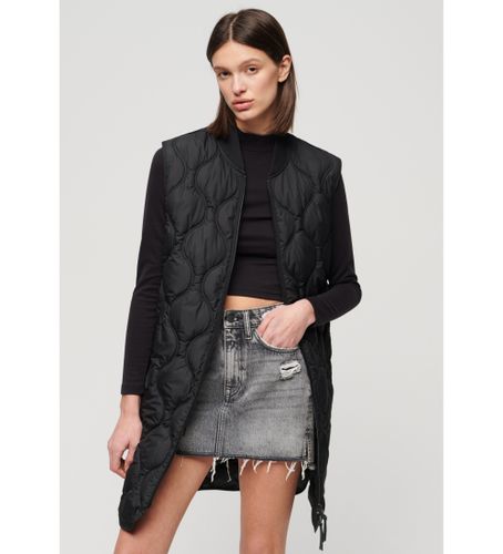 Til kvinder. W5011659A Studios lang foret vest (XL), Casual, Polyester, Lange ærmer - Superdry - Modalova