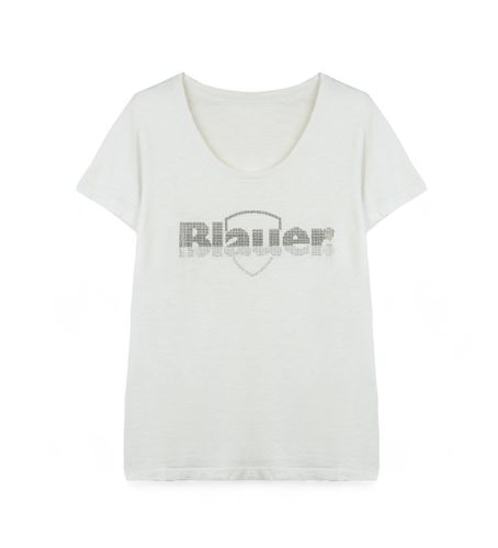 Til kvinder. 24SBLDH02335 Degradé T-shirt (L), Casual, Bomuld, Korte ærmer - Blauer - Modalova