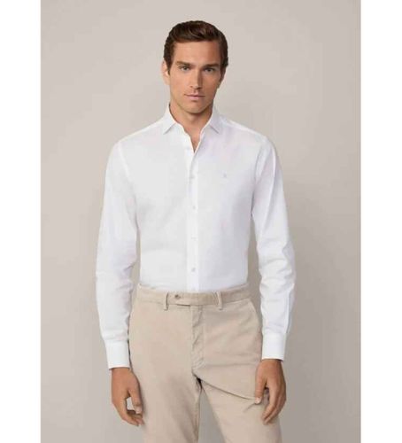 Til mænd. HM309968 Essential Texture Shirt (XL), Casual, Party, Bomuld, Klassisk, Lange ærmer - Hackett London - Modalova