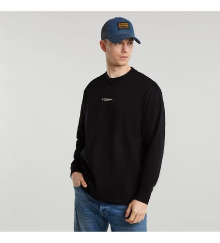 Til mænd. D25078-C336-6484 Boxy T-shirt med midtbryst, (XXS), Casual, Lange ærmer, Økologisk bomuld, Bæredygtig - G-Star - Modalova