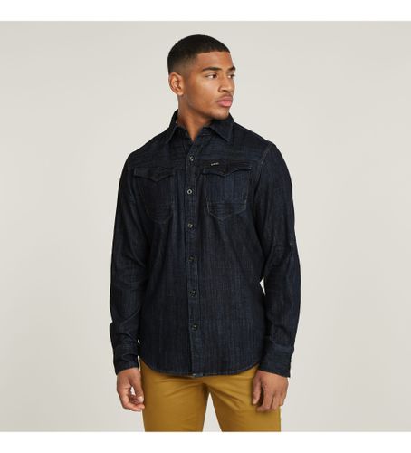Til mænd. D17431-D831-082 Arc 3D Slim Shirt (M), Casual, Bomuld, Denim, Lange ærmer - G-Star - Modalova