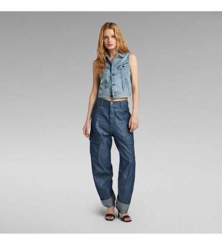Til kvinder. D23222-D303-001 Cargo 3D Boyfriend-bukser (23/30), Casual, Bomuld, Denim, Bæredygtig - G-Star - Modalova