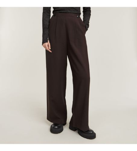 Til kvinder. D25315-D522-G692 Feriebrune bukser med brede ben (28), Casual, Viscose - G-Star - Modalova