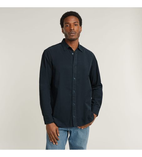 Til mænd. D25196-D751-862 Clean Regular navy skjorte (XS), Casual, Bomuld, Lange ærmer - G-Star - Modalova
