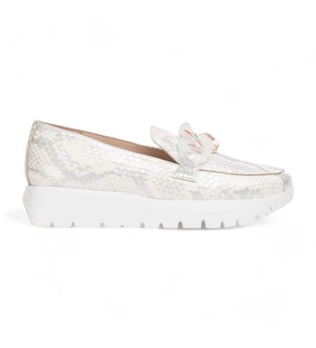 Til kvinder. A-2444_3839_6284 Rosegrå loafers i læder (37), , 1-3 cm, Ingen, Casual - Wonders - Modalova