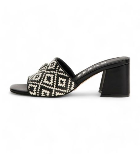 Til kvinder. FLGGA3ELE03 Sandaler gables raffia (39), 5-8 cm, Ingen, Casual, Party - Guess - Modalova