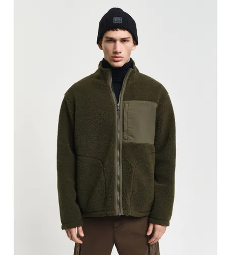 Til mænd. 2015077 Vendbar fleece med lynlås, (L), Casual, Genanvendt polister, Bæredygtig - Gant - Modalova