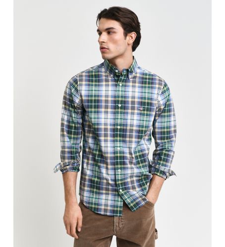 Til mænd. 3240165 Regular Fit ternet poplin-skjorte (4XL), Casual, Bomuld, Lange ærmer - Gant - Modalova