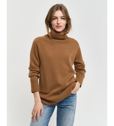 Til kvinder. 4805269 sildebensjumper med svanehalsdetalje (M), Casual, Bomuld, Klassisk - Gant - Modalova