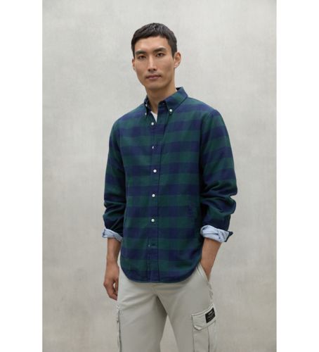 Til mænd. MCMGASRGASTO0179W24-910 Gaston-skjorte , navy (XXL), Casual, Lange ærmer, Økologisk bomuld, Bæredygtig, Blå - ECOALF - Modalova