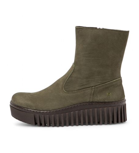 Til kvinder. 115311422003_0G3 Ankelstøvler i 1531 Brighton green (41), 3-5 cm, Lynlås, Casual, Grøn - Art - Modalova