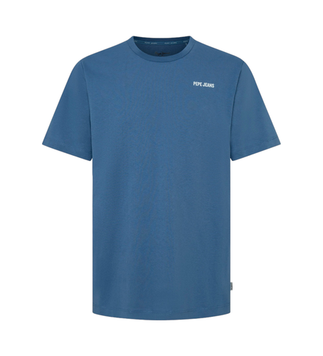 Til mænd. PM509426 Aaron T-shirt (S), Casual, Korte ærmer, Økologisk bomuld, Bæredygtig - Pepe Jeans - Modalova
