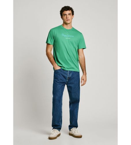 Til mænd. PM508208 Eggo N T-shirt (S), Casual, Bomuld, Korte ærmer, Bæredygtig - Pepe Jeans - Modalova