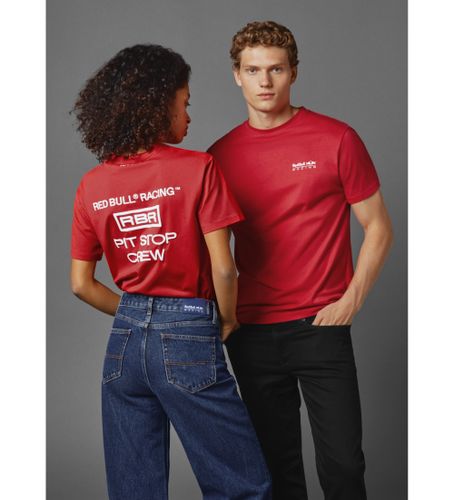 Unisex. RU500003 Unisex T-shirt med tryk (M), Casual, Bomuld, Korte ærmer - Red Bull Racing x Pepe Jeans - Modalova