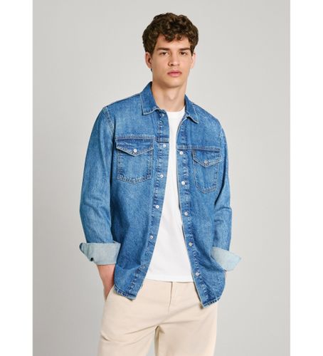 Til mænd. PM308584MS3 Regular Overshirt (S), Casual, Bomuld, Lange ærmer, Bæredygtig - Pepe Jeans - Modalova