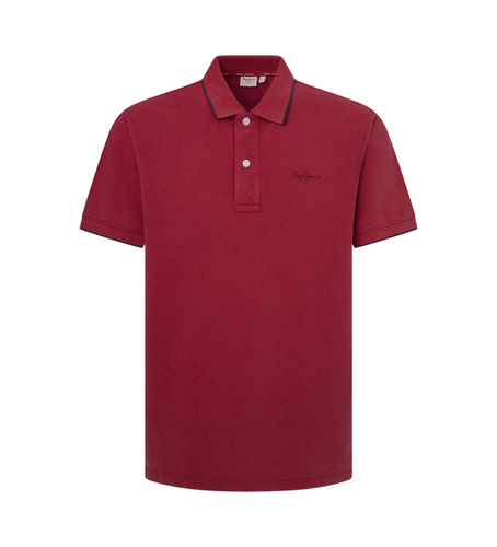 Til mænd. PM542207 Polo John Gd Ss rødbrun (S), Casual, Korte ærmer, Bæredygtig - Pepe Jeans - Modalova