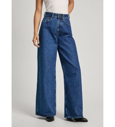 Til kvinder. PL204740CT9 Jeans med brede ben (28/34), Casual, Bomuld, Denim, Bæredygtig - Pepe Jeans - Modalova