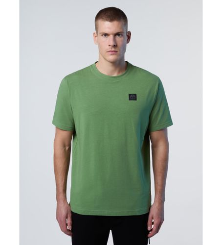 Til mænd. 692860 strikket T-shirt med stretch (XS), Casual, Bomuld, Korte ærmer - North Sails - Modalova