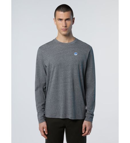 Til mænd. 692971 T-shirt med patch (XS), Casual, Bomuld, Lange ærmer - North Sails - Modalova