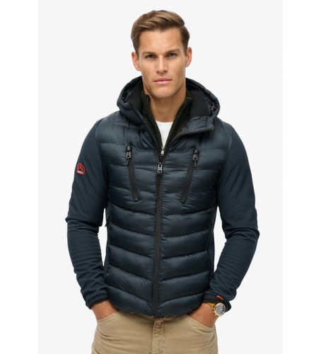Til mænd. M5011918A Softshell-jakke med hætte Storm navy (XXL), Casual, Genanvendt polister, Bæredygtig - Superdry - Modalova