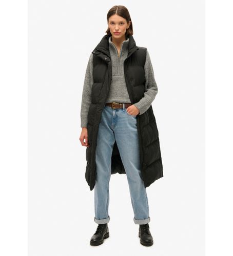 Til kvinder. W5011803A Vatteret vest i lang linje, (S), Casual, Genanvendt polister, Bæredygtig - Superdry - Modalova