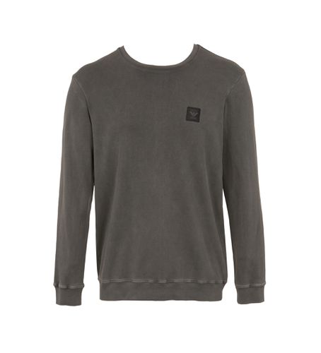 Til mænd. 112122_4F538 Garment Dyed T-shirt (L), Bomuld, Lange ærmer - Emporio Armani - Modalova