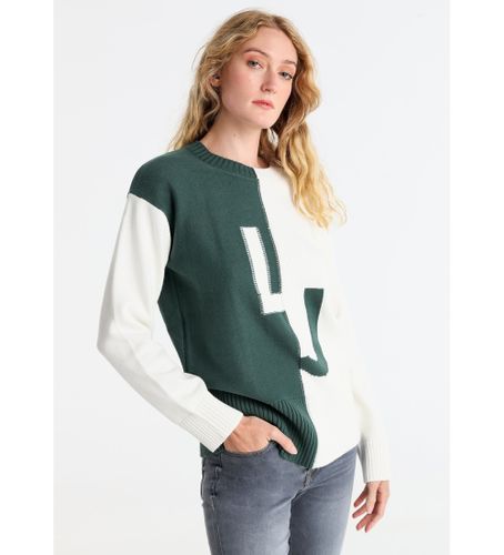 Til kvinder. 453142673 Intarsia LJ Sweater (XS), Casual, Bomuld, Lange ærmer - Lois Jeans - Modalova