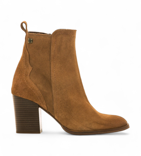 Til kvinder. 59807 Brune Jolie-ankelstøvler i (36), 5-8 cm, Lynlås, Casual - MTNG - Modalova