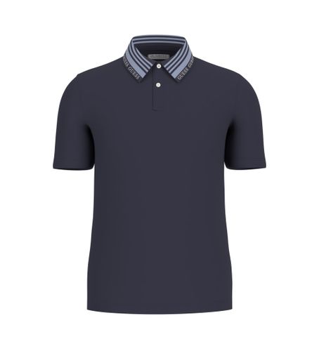 Til mænd. M5RP60K7O64 Lyle navy polo shirt (M), Casual, Bomuld, Korte ærmer - Guess - Modalova