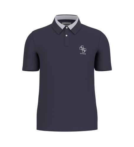 Til mænd. M5GP60K7O64 Lyle navy polo shirt (S), Casual, Bomuld, Korte ærmer - Guess - Modalova