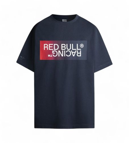 Til mænd. RM500019 Logo T-shirt navy (S), Casual, Bomuld, Korte ærmer, Blå - Red Bull Racing x Pepe Jeans - Modalova