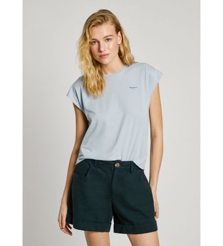 Til kvinder. PL506030 Blooma T-shirt (L), Casual, Bomuld, Korte ærmer - Pepe Jeans - Modalova