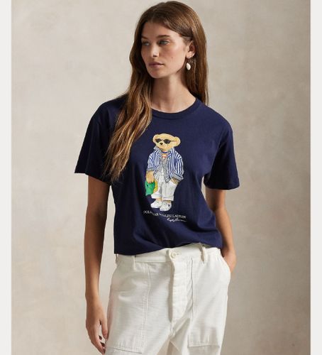 Til kvinder. 211959112001 Havbjørn t-shirt i bomuld (M), Casual, Korte ærmer - Polo Ralph Lauren - Modalova