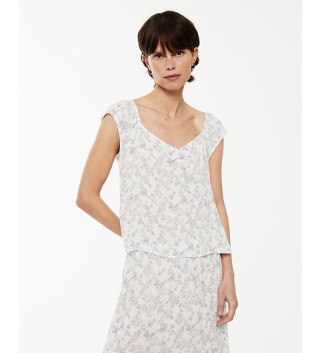 Til kvinder. V25TO308 top med blomsterprint (M), Casual, Viscose, Uden ærmer/stropper - SYSTEM ACTION - Modalova