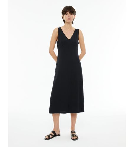 Til kvinder. V25VE320 Lang stropløs kjole (L), Casual, Modal, Uden ærmer/stropper - SYSTEM ACTION - Modalova