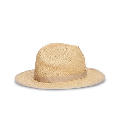 Til kvinder. AW0AW17135 Fedora-hat af strå (OSFA), Casual, Halm - Tommy Hilfiger - Modalova
