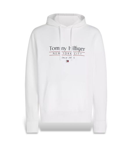 Til mænd. MW0MW38672 Sweatshirt med hætte og hvidt logo (XL), Casual, Bomuld - Tommy Hilfiger - Modalova