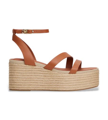 Til kvinder. FW0FW08497 Espadriller i brunt med plateau (36), 5-8 cm, Spænder, Casual - Tommy Hilfiger - Modalova